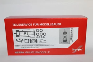 Herpa 080507 Trailer Chassis for Swap Body 2achs 1:87 H0 New Original Packaging - Picture 1 of 2