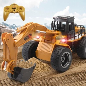 Huina Remote Control Die Cast 1:18 Scale RC EXCAVATOR 2.4G 6Channel Truck RC Toy - Picture 1 of 12