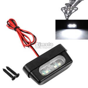 4 LED Motorcycle Universal 12V Tail Tidy License Plate Light Taillight Emark - Foto 1 di 9