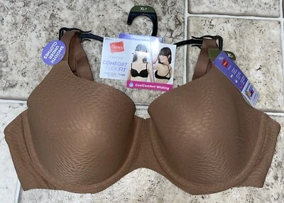 NWT Womens Suntan Brown Hanes Comfort Flex Underwired Bra Size XL - Image 1 of 4