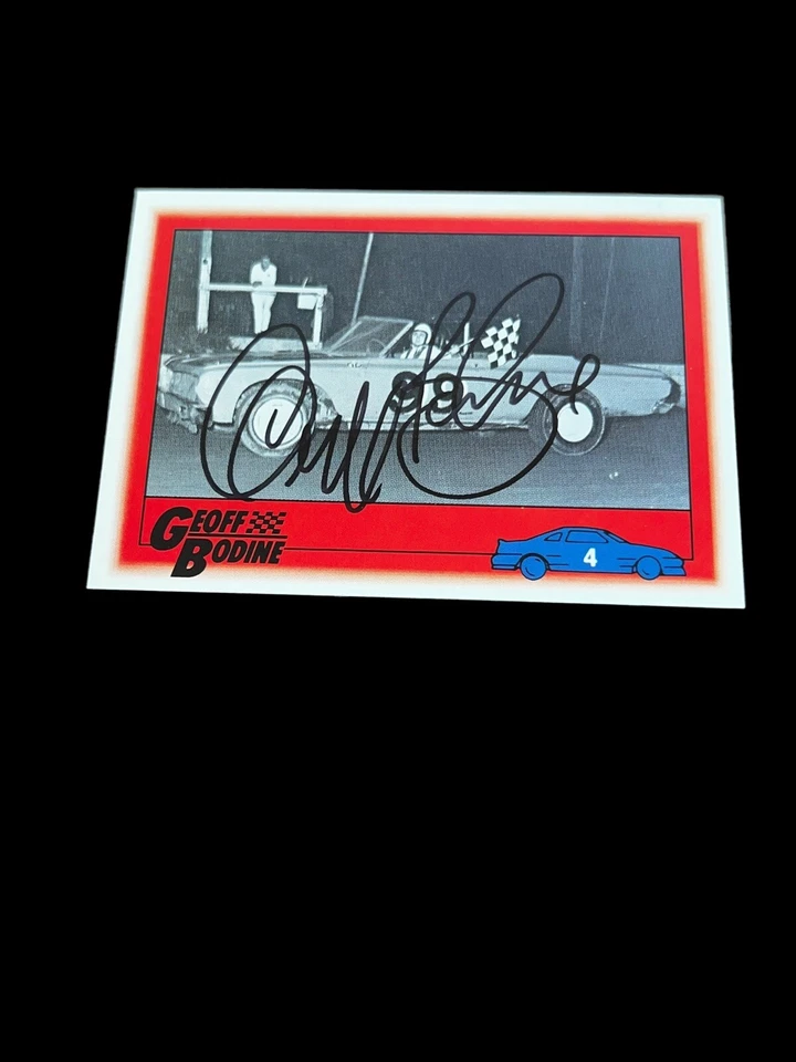 Geoff Bodine NASCAR RACING LEGENDS VINTAGE RETRO autographed card #4 - Image 1 of 1