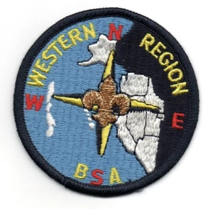 Boy Scout Western Region 3" Patch, Fully Embroidered, Mint - Bild 1 von 1