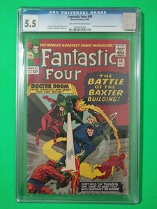 FANTASTIC FOUR # 40 JUL 1965 Daredevil Doctor Doom CGC Grade 5.5 Marvel Comics - Picture 1 of 2