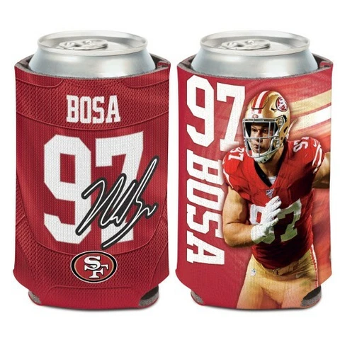 NICK BOSA SAN FRANCISCO 49ERS SOFT FOAM CAN BOTTLE COOZIE COOLER KOOZIE Cover