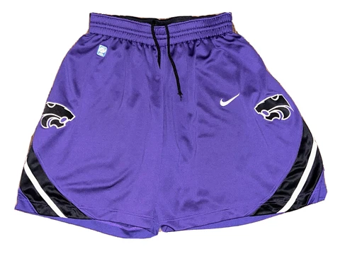 Kansas State Wildcats Nike Team On Court Basketball Shorts Mens M Size 40 RARE Cover