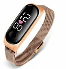 Unisex Womens Ladies Mens Digital Led Waterproof Sport Wrist Watch Gift Rose Gld