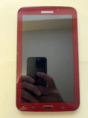 Samsung Galaxy Tab 3 SM-T210 Red Wi-Fi Android Tablet Faulty - Image 1 of 2
