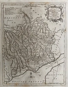1763 Antique map - Monmouthshire - by Thomas Kitchin - Picture 1 of 3