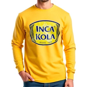 New Inca Kola Peru Golden Soda Drink Men's Long Sleeve T-Shirt - Picture 1 of 7