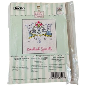 Counted Cross Stitch Kit Plaid Bucilla Kindred Spirits 10" X 13" New In Package - Picture 1 of 3