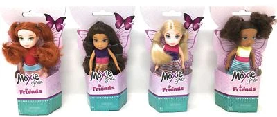 4er SET Moxie Girlz Friends - TALLY, Cameo, AMORIE & Neve Puppen - 5 Zoll - NEU