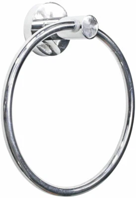 Porta asciugamani ad anello da muro fissaggio con viti o colla asciugamano - Immagine 1 di 4