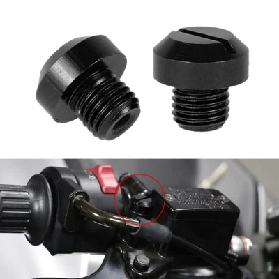 4x M10x1.25 Motorcycle Mirror Hole Blanking Plugs Screws Cap Universal - Image 1 of 4