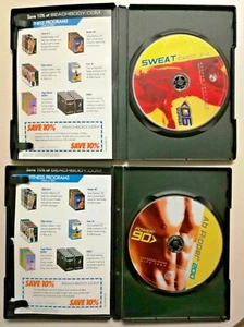 2 Power 90 Ab Ripper 200 & Sweat Cardio 3-4 DVDs Workout Fitness Tony Horton - Picture 1 of 7
