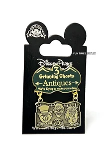 Disney Parks Haunted Mansion 3 Grinning Ghosts Antiques Sign LE 750 Pin NIP New - Picture 1 of 4