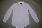 Ralph Lauren Lilac Long Sleeve Polo Shirt   Size Junior Xl 16