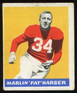 1948 Leaf #33 Marlin "Pat" Harder Chicago Cardinals - Picture 1 of 2