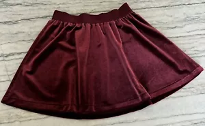 GapKids Girls Red Velvet Skirt Size M (8) - Foto 1 di 8