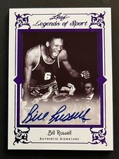 2011 LEAF LEGENDS OF SPORT BASKETBALL BILL RUSSELL RARE  AUTO 1/1 1 of 1
