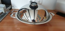 ORIGINALE AMC PREMIUM COOKING sistema Wok, chinawok con coperchio, 32 CM, 4 L..