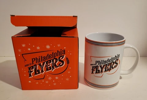 PHILADELPHIA FLYERS NHL HOCKEY TEAM CERAMIC HOT COCOA COFFEE CUP MUG SGA 2022/23 Cover