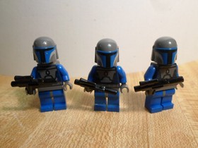 LEGO Star Wars - Mandalorian Death Watch Warrior (x3) - Minifigure sw0296 - 7914