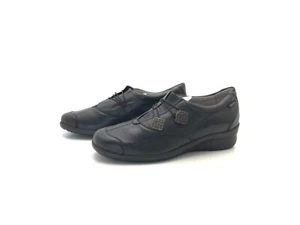 Vivo Damen Halbschuhe Slipper Loafers Comfort Schwarz Gr. 37,5 (UK 4,5) - Bild 1 von 8
