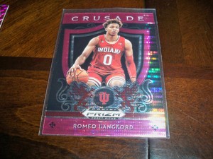Romeo Langford 2019-20 Panini Prizm Draft Picks Crusade Pink Pulsar #99