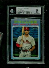 Bryce Harper '20 Topps Heritage CHROME REFRACTOR #/571 BGS 9 MINT Phillie 2X MVP