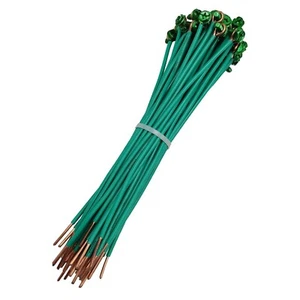 Coleta de puesta a tierra 20029 con 12 AWG trenzada, tornillo combinado, 8" (paquete de 50) - Imagen 1 de 2