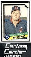 Mike Hargrove 1989 CMC Colorado Springs Sky Sox #10  Cleveland Indians Manager
