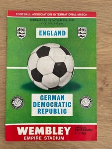 Vintage England v German Democratic Republic International Match 1970, SOCCER - Picture 1 of 1