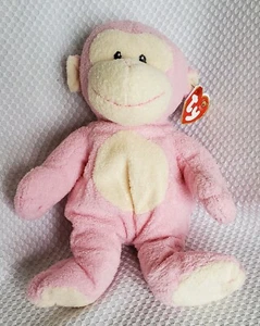TY Baby - DANGLES the monkey PINK (NEW with TAGS and protector) Rare.  2006 - Picture 1 of 4