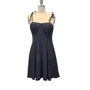 NWT Lily Rose Strappy Dress Fit & Flare Sleeveless Molded Cup Skater Black Small - Picture 1 of 5