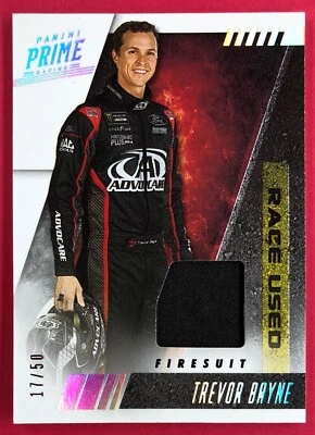  2019 Panini Prime Trevor Bayne 17/50 Race Used Firesuits #36 RU-TB - Image 1 of 2