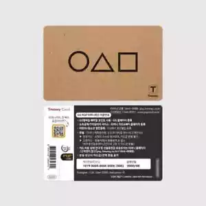 Squid Game Official Korea T-money Transportation Business Card Tmoney US SELLER! - Picture 1 of 2