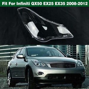 Right Headlight Clear Lens Shell Cover For Infiniti QX50 EX25 EX35 2008-2012