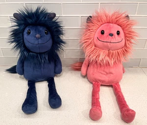 Jellycat Luda (marineblau) & Jinx (rosa) Monster Plüschtier nicht mehr produziert London ZURÜCKGENOMMEN - Bild 1 von 22