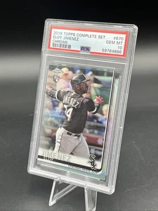 2019 Topps Chrome Complete Set Eloy Jimenez (RC), #670, Chrome Rookie PSA 10 - Bild 1 von 3