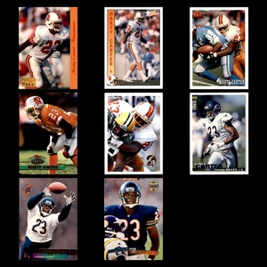 Marty Carter Lot 8 Different Football Cards 1992(RC/Rookie)-1996 TB Buc/Bears - Picture 1 of 10