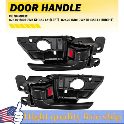 front/Rear Interior Door Handle For 2010-2013 Kia Forte Forte Koup Black lever Y - Image 1 of 4