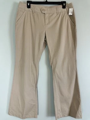 Pantalones Maurices Caqui 15/16 Cortos Beige Algodón Elastizados Informales Nuevos con Etiquetas Preppy Foto 1 de 4