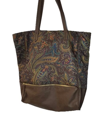 Bolsa Merona tamanho 16” altura x 15” bolsa larga - Marrom - Imagem 1 de 4