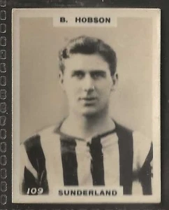 PINNACE FOOTBALL-DOUBLE FRAME BACK-#0109- SUNDERLAND - B. HOBSON  - Picture 1 of 2