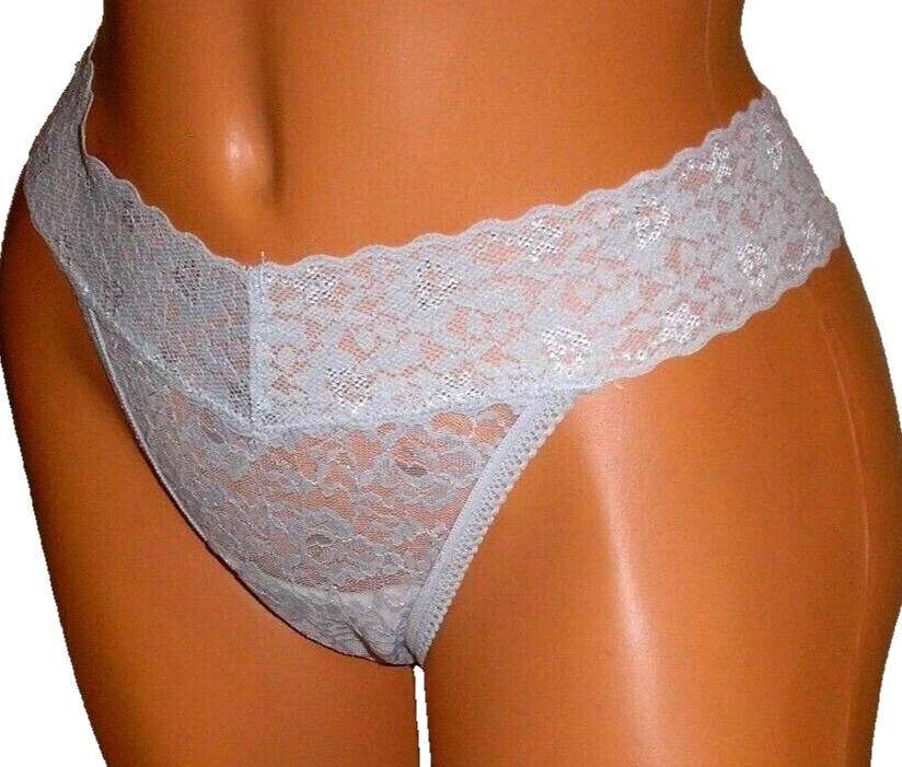Panties Lingerie Betsey Johnson Pastel Blue Lace Thong   XL  Adult Gift - Изображение 1 из 4