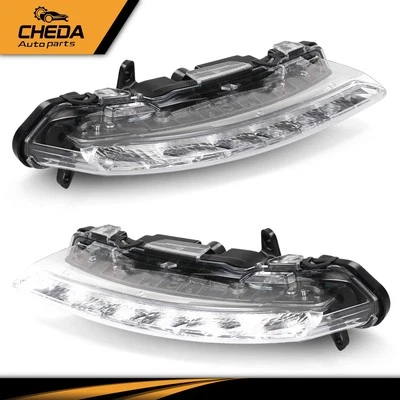Daytime Running Light Fog Lights 1Pair Fit For 2009-2013 Mercedes-Benz S350 S550 - Image 1 of 4