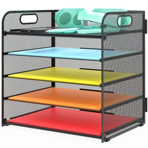 Letter Tray Paper Organizer 5-Tier Desk Organizer File Organizer Paper Holder wi - Picture 1 of 7
