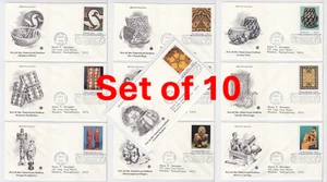 TurtlesTradingPost- American Indian Art 2004 FDC #3873a-j Artcraft Variety - Picture 1 of 5