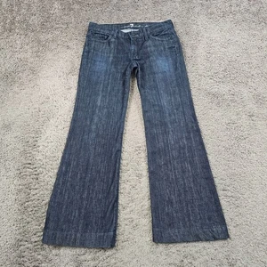 7 For All Mankind Jeans Damen 28 Boot Cut Dojo Low Rise Stretch Dark Wash 29x29 - Bild 1 von 14
