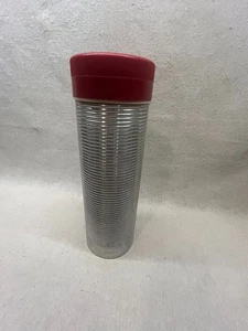 Vintage retro #6486 VACUUM GLASS THERMOS QUART SIZE BOTTLE ALUMINUM THERMOS - Picture 1 of 4